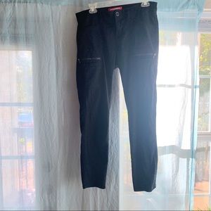 Punk black ankle jeans